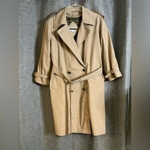 Amanda Smith Khaki Trench Coat Size 8P